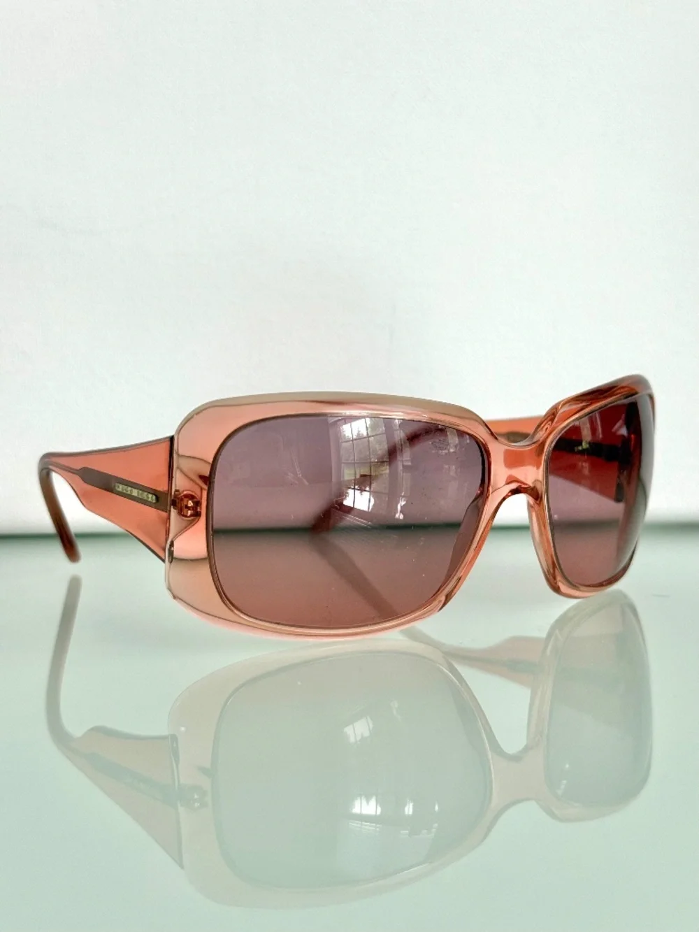 Vintage Hugo Boss HB11892 Pink Rose Gold Y2K Sunglasses